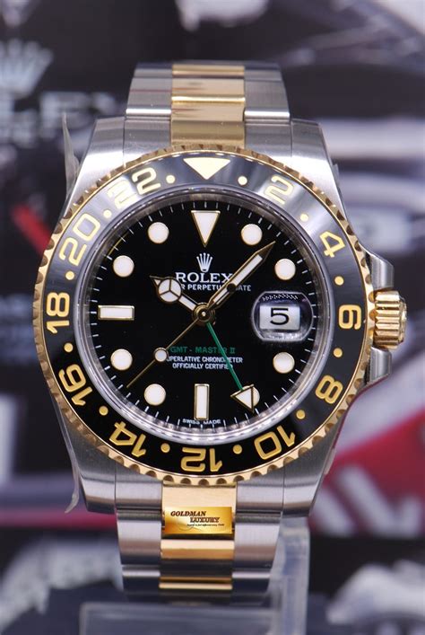 rolex gmt master 2 half gold|rolex oyster gmt master 2.